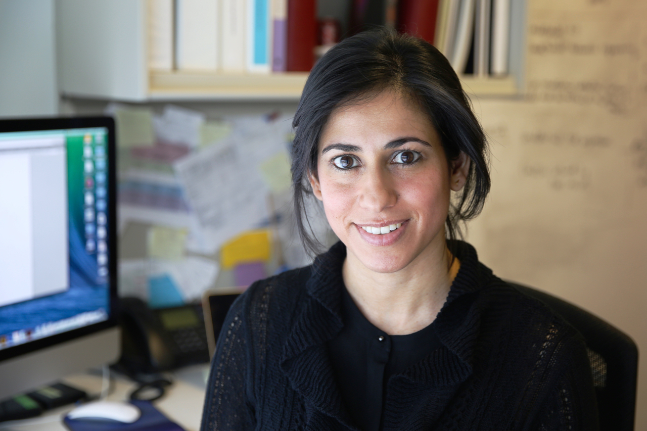 Naeha Subramanian at her desk